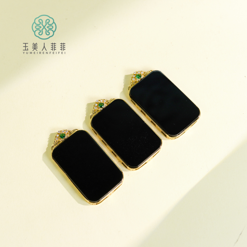 石惑珠宝^和田玉方牌吊坠约47*26mm-多样性发一