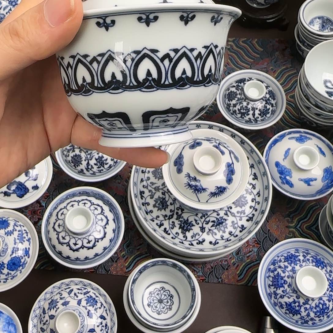 西**柚全手工全手绘景德镇