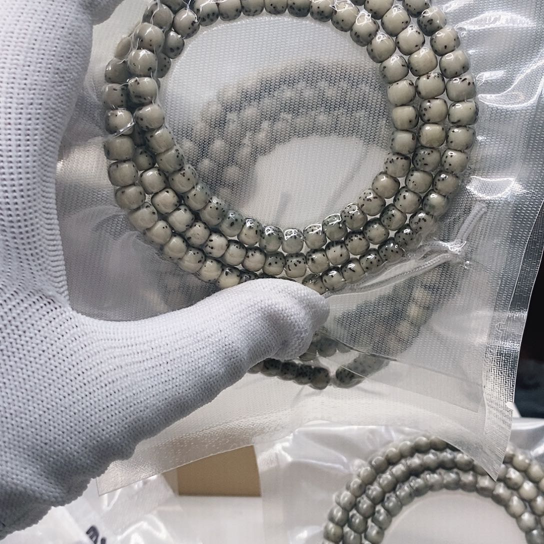 星月菩提吊坠石玉桶珠6*5长
