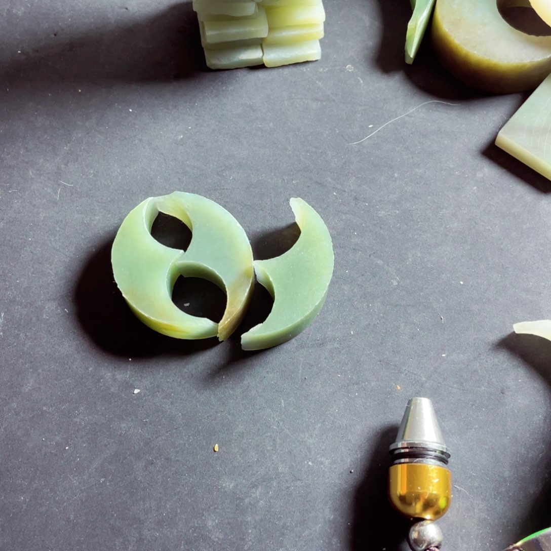 和田玉珠宝半成品未镶嵌