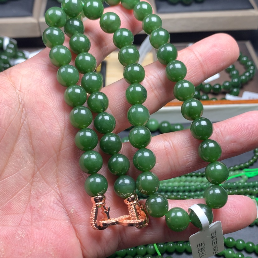 【闪购商品】和田玉（碧玉）颈饰未镶嵌艾***^10