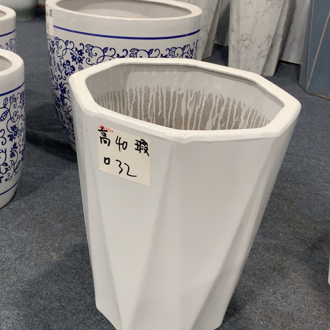 微瑕高温陶瓷花盆