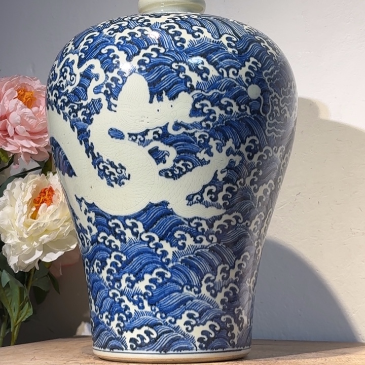 s***5摆件陶青花瓷器摆件现代工艺品