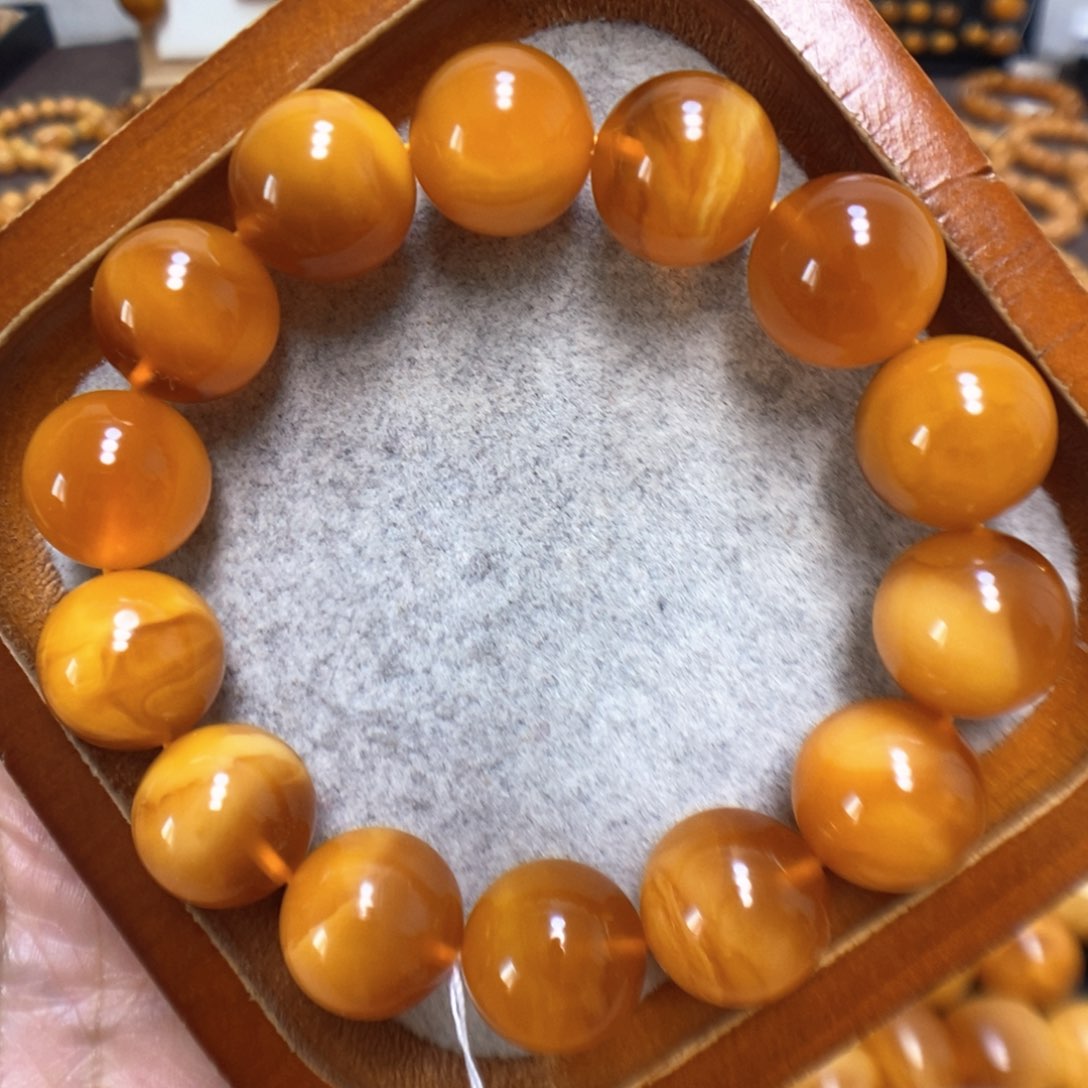 蜜蜡手串未镶嵌蜜蜡