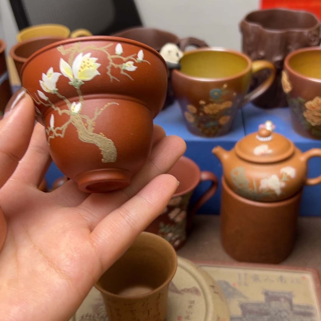 紫砂茶杯紫砂主人杯80c c