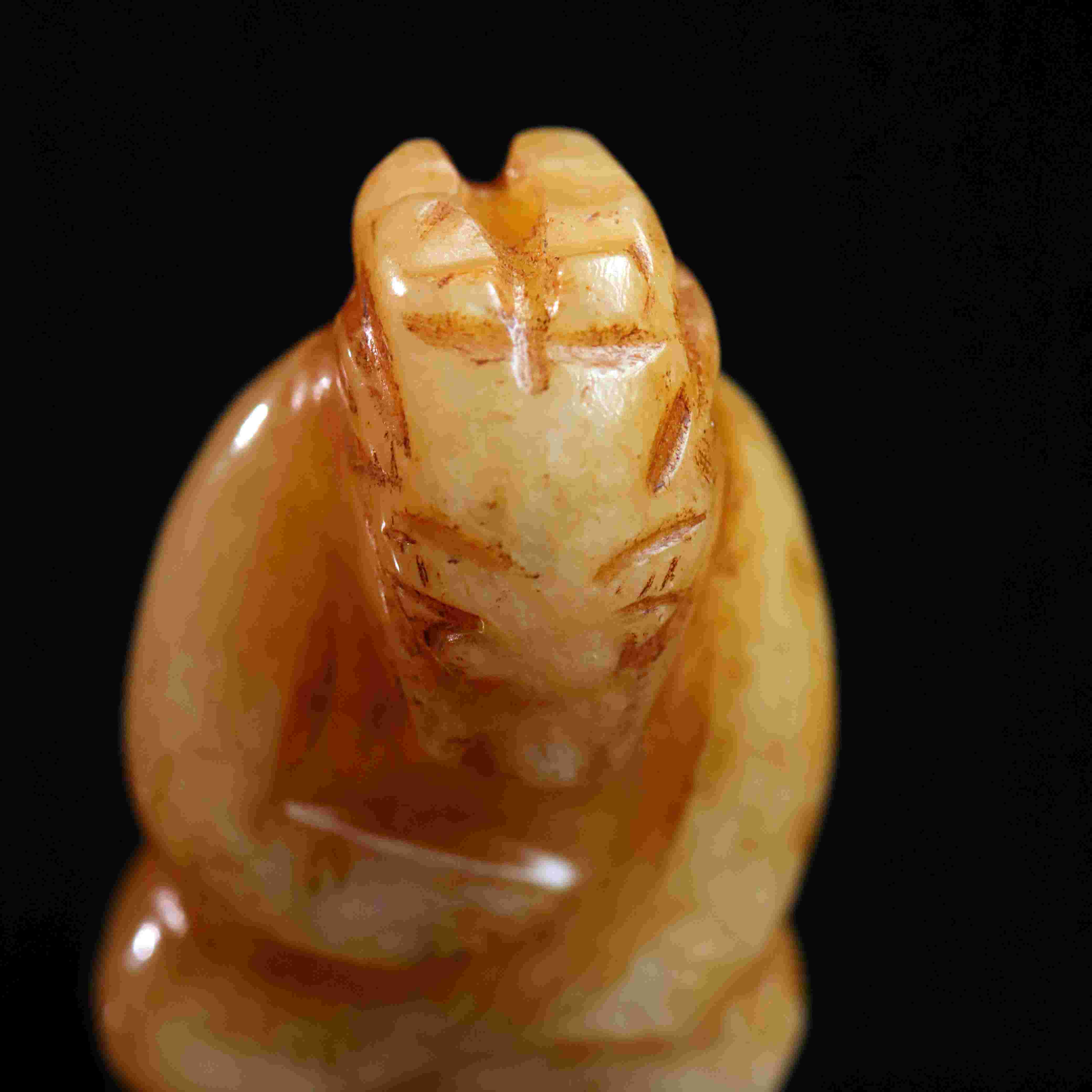 明代和田玉龙王花件-NX