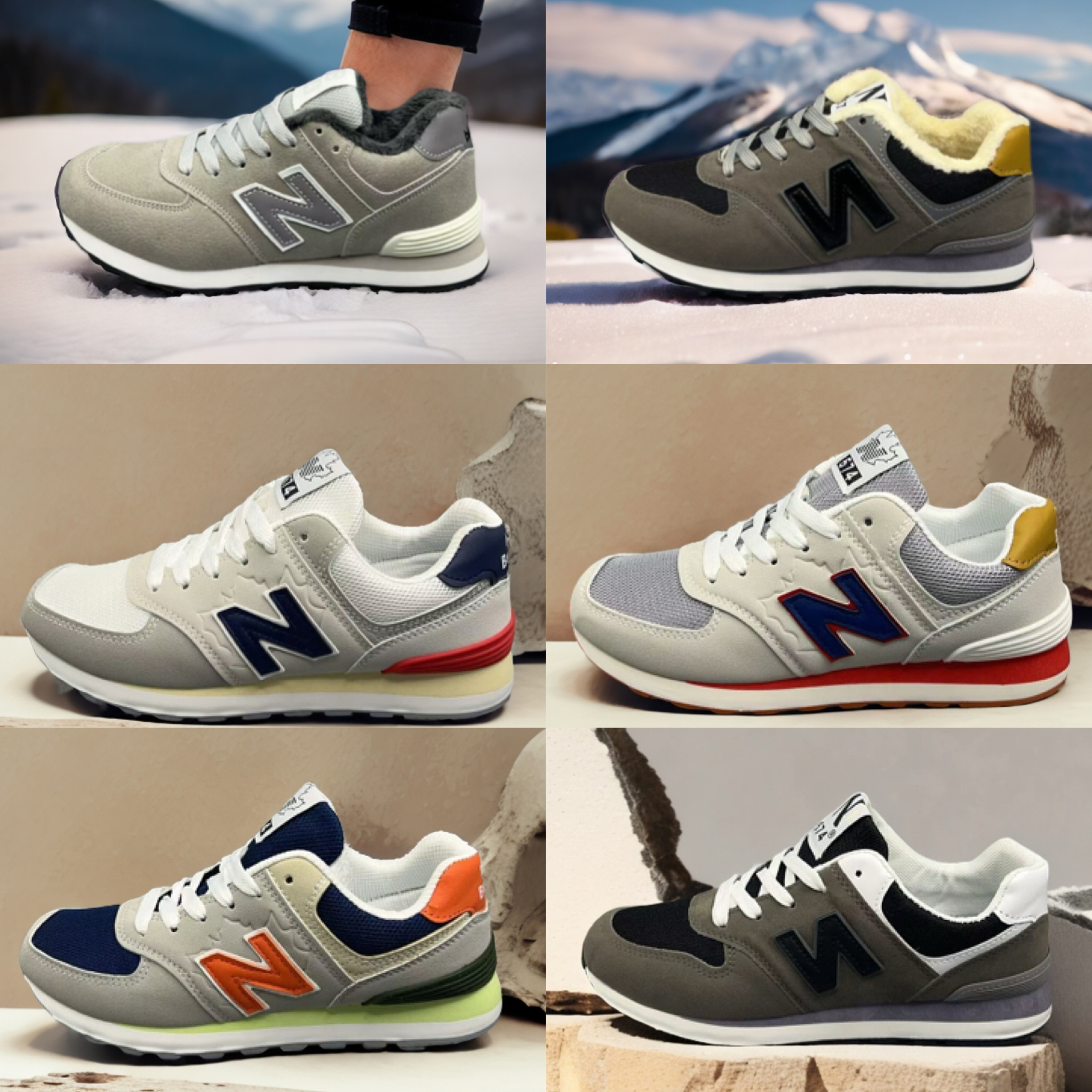 正品国潮经典574时尚潮流男女同款运动防滑休闲鞋