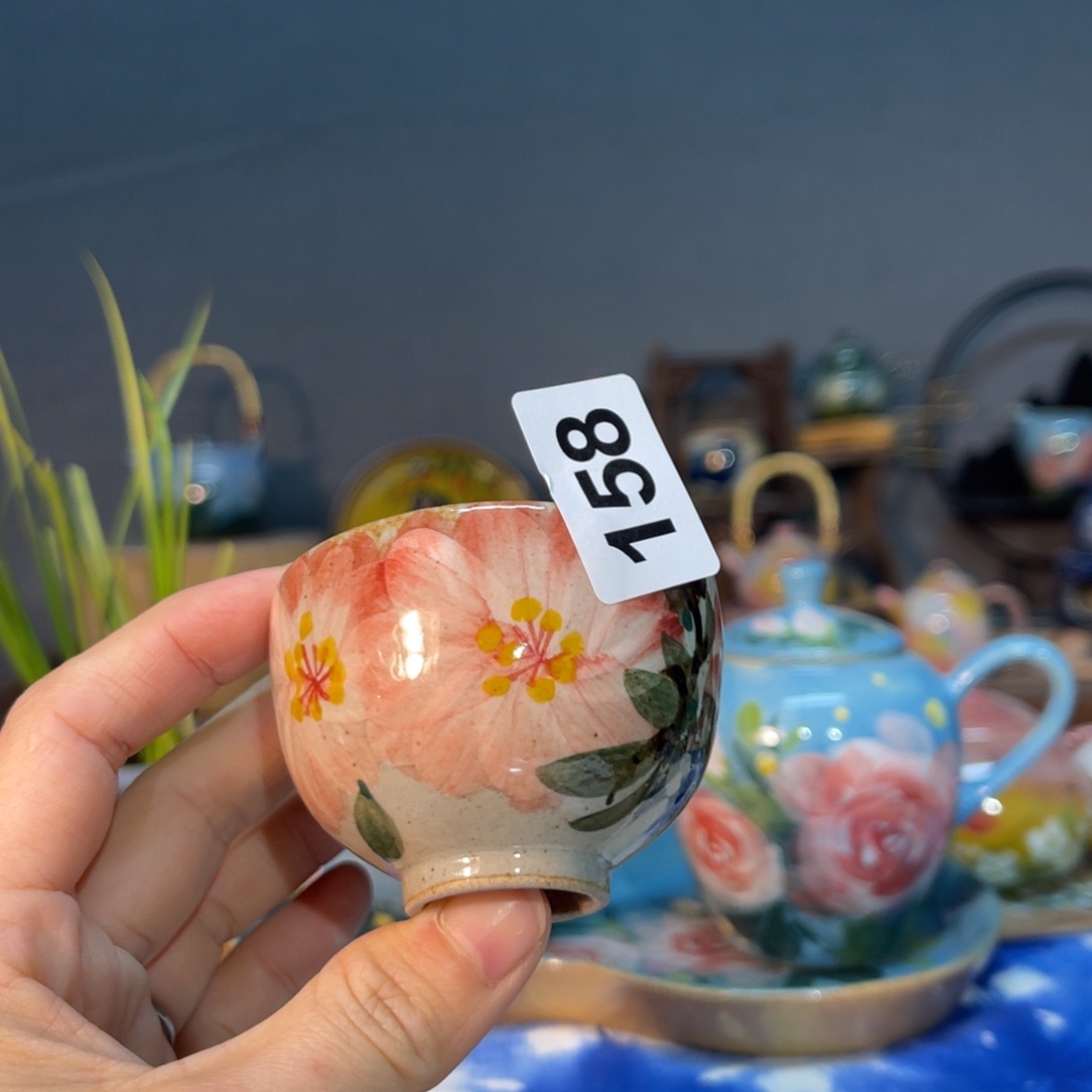 杯素浅陶瓷手工手绘