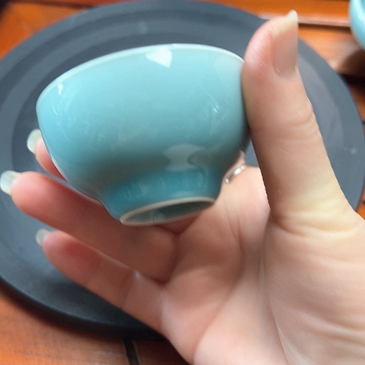 茜姨推荐龙泉仿南宋老釉主人杯