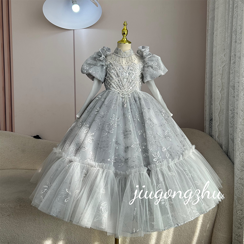 【莱茵河畔】气质礼服裙公主婚礼花童轻奢仙气儿童礼服走秀生日演出