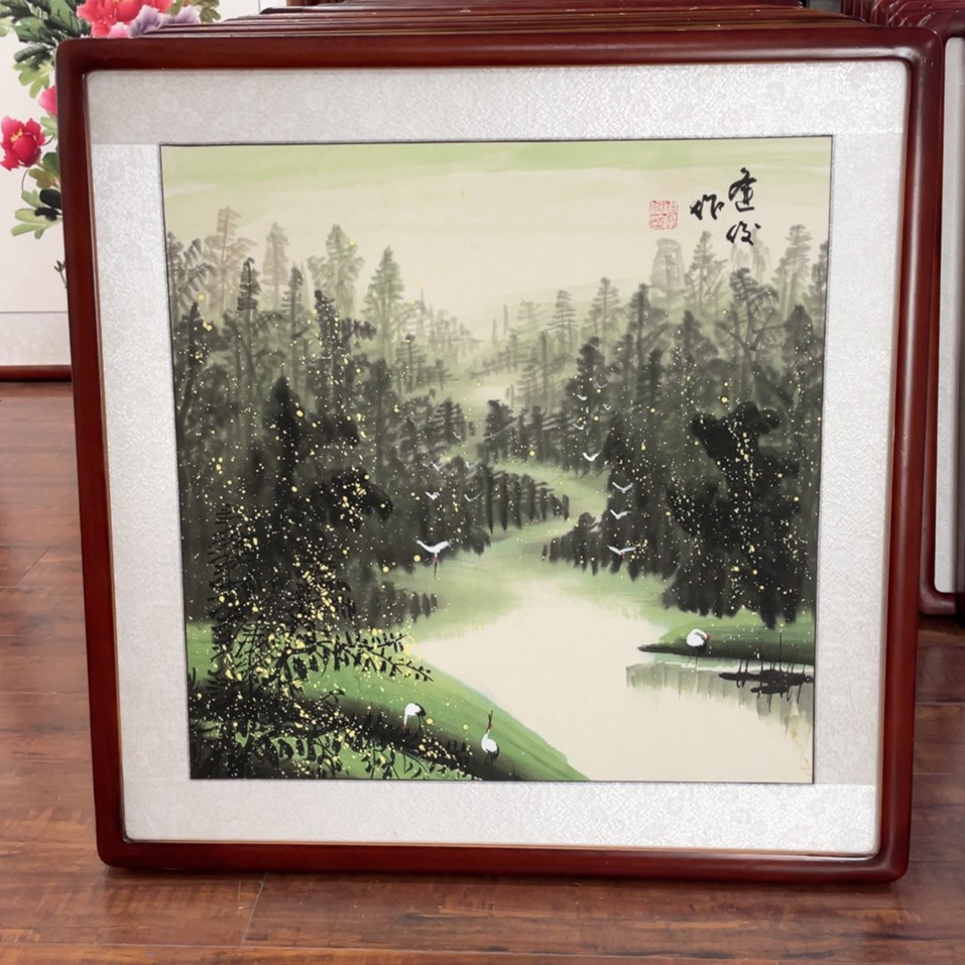 国画带框尺寸63*63厘米