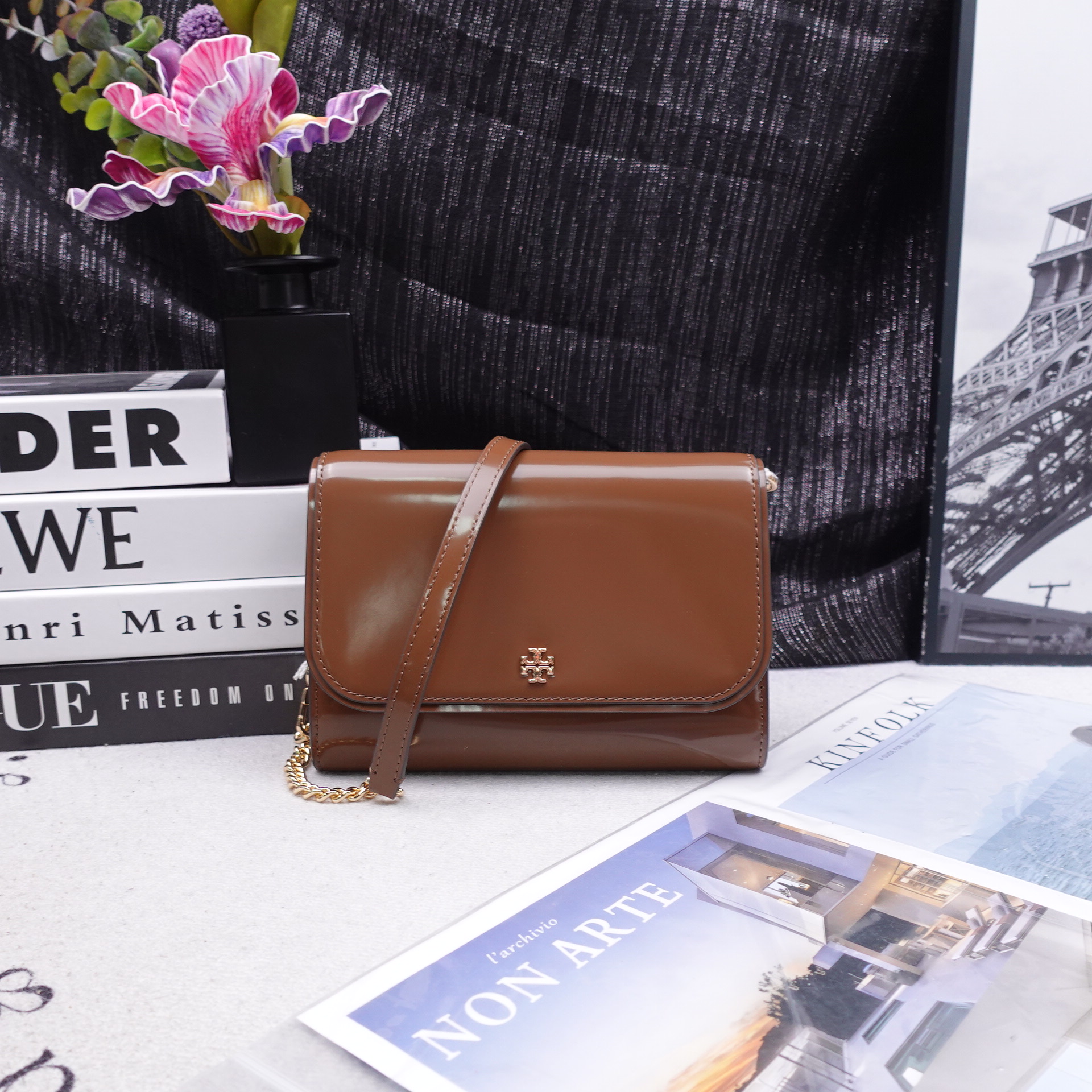 95新 TORY BURCH/汤丽柏琦 单肩包/T_ZY0000  T10344883