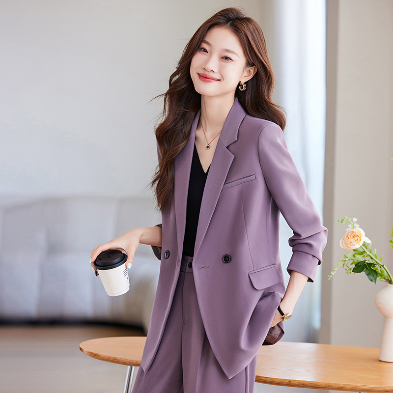 968小众设计感女神范商务通勤修身女士职业套装