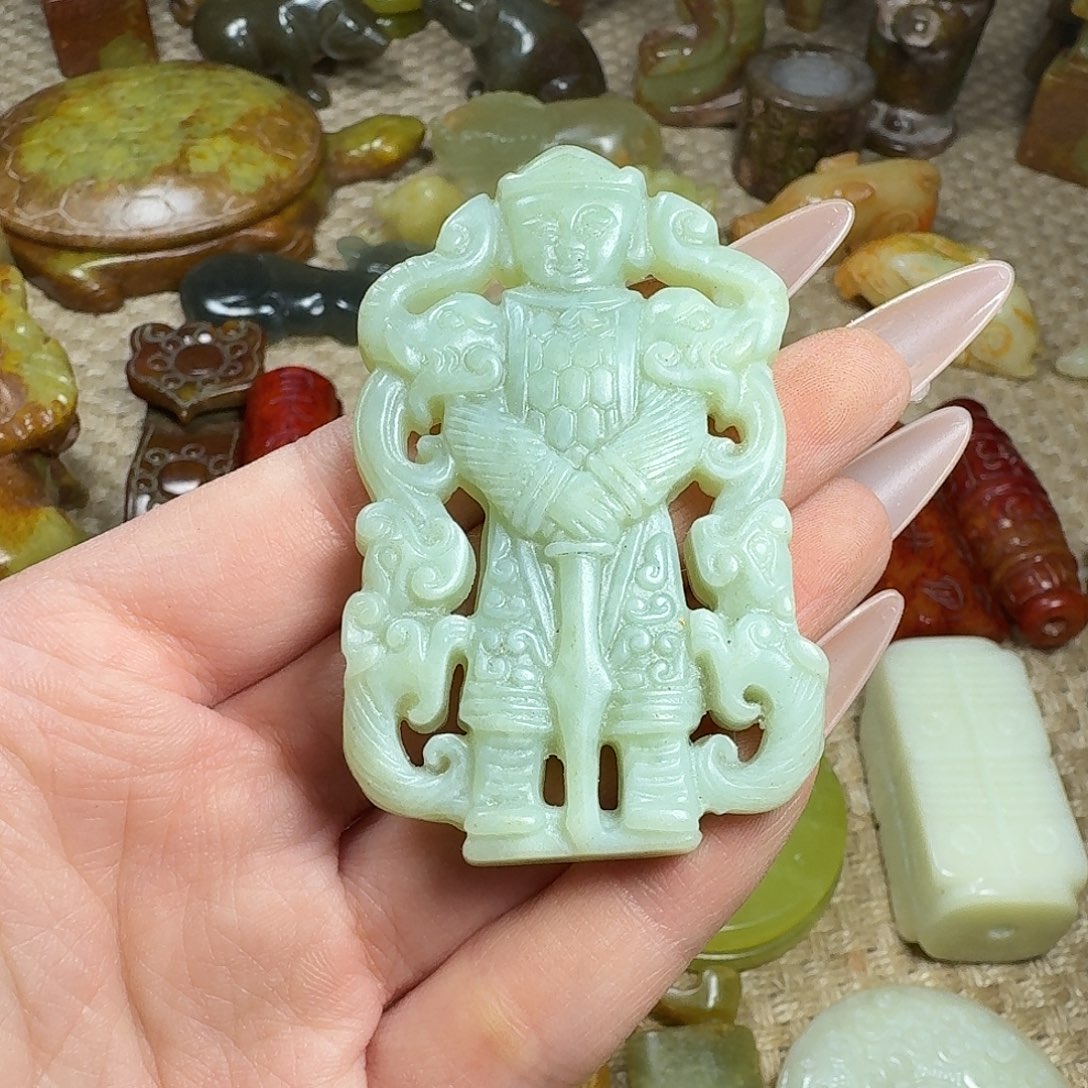 白玉菩提吊坠挂件