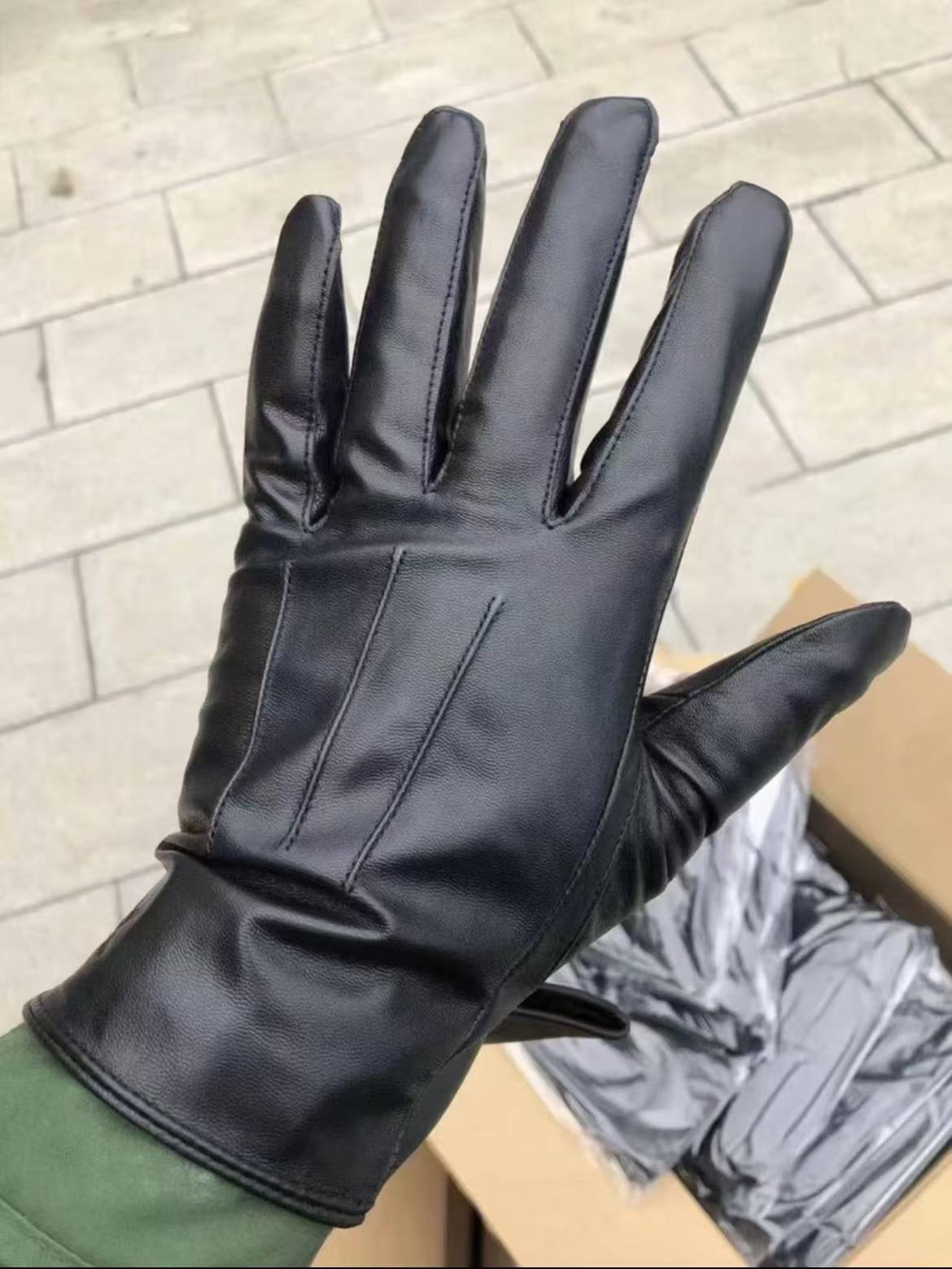 【武班长专属】新款黑色羊皮手套