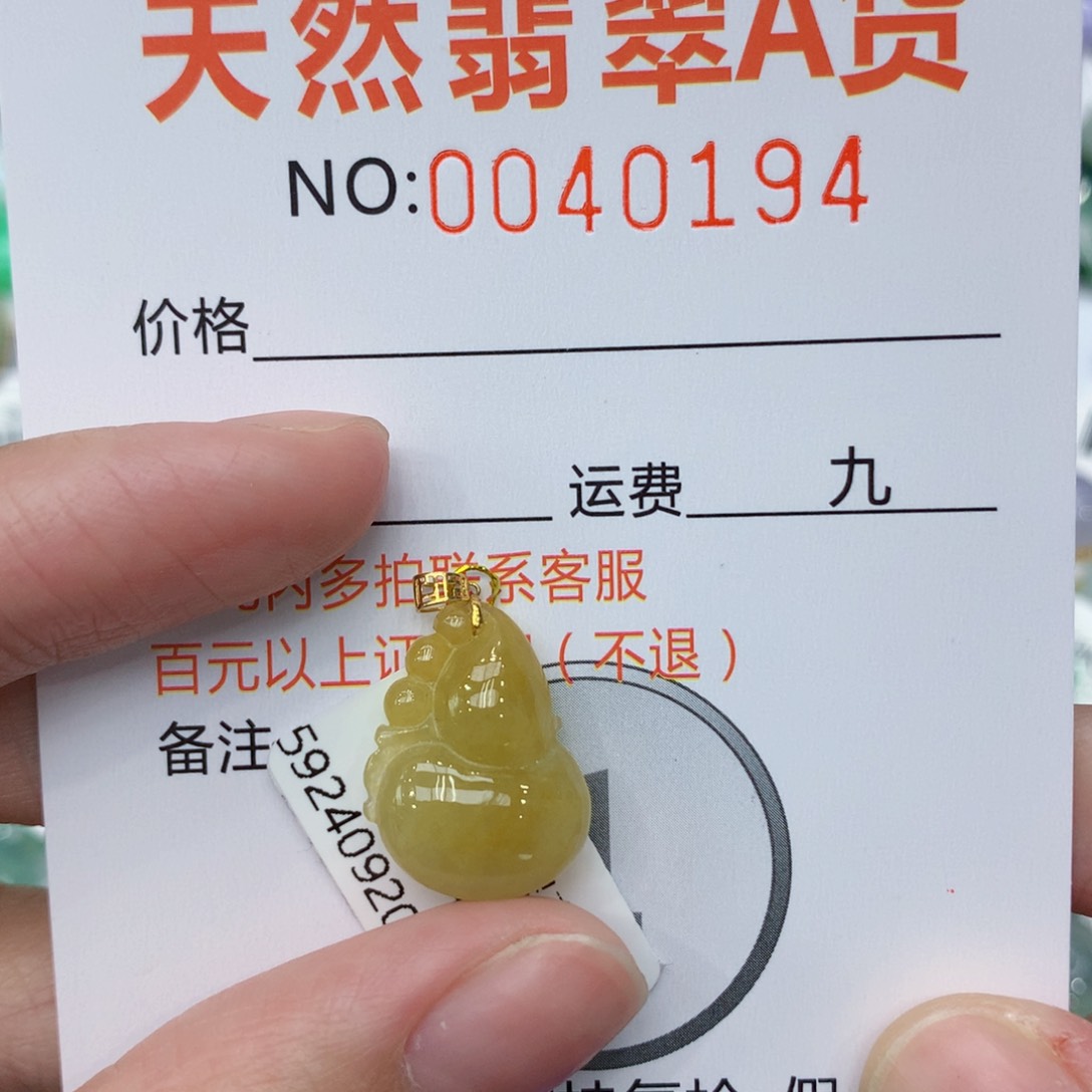 翡翠颈饰18K金镶嵌gjjljloo