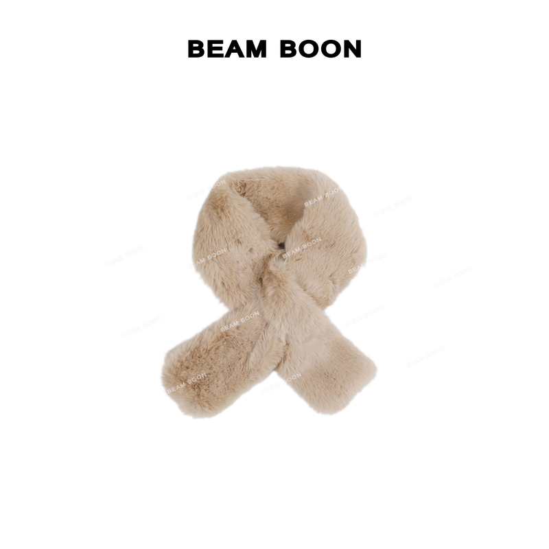 【胶囊围巾1】凹造型神奇~超暖毛绒加厚保暖秋冬交叉围脖围巾