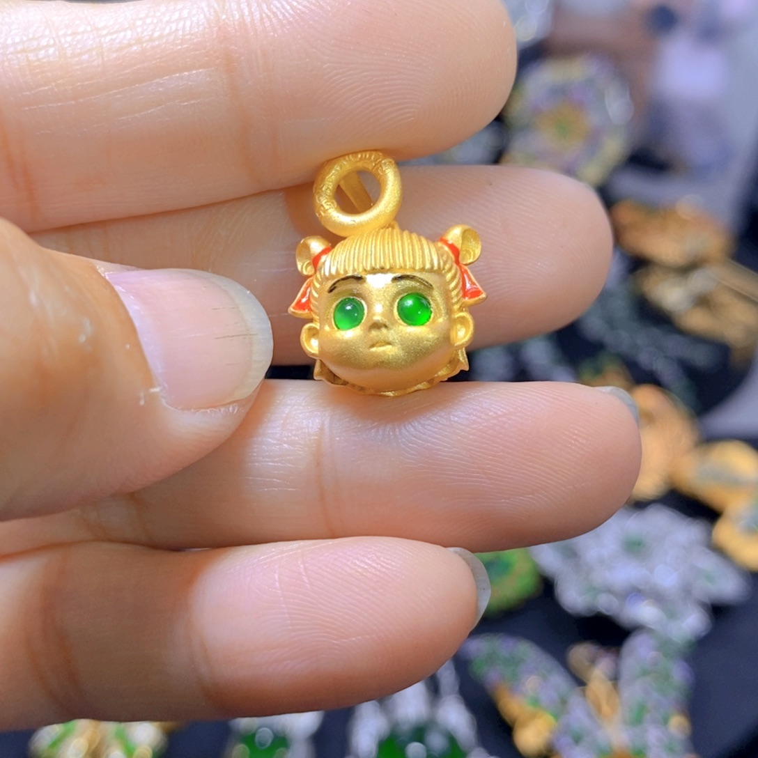 翡翠耳钉银S925镶嵌天然翡翠