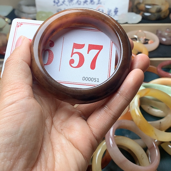 石英质玉（黄龙玉）未镶嵌手镯