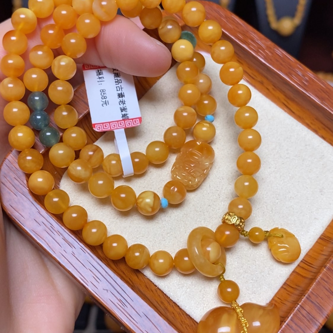 【闪购商品】蜜蜡手链未镶嵌手串
