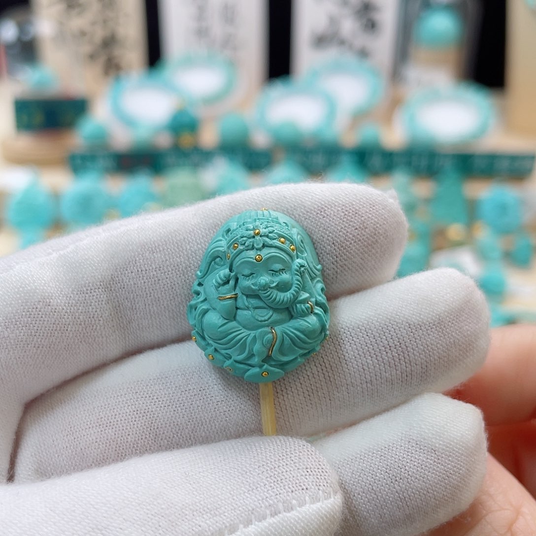 绿松石珠宝奇石未镶嵌