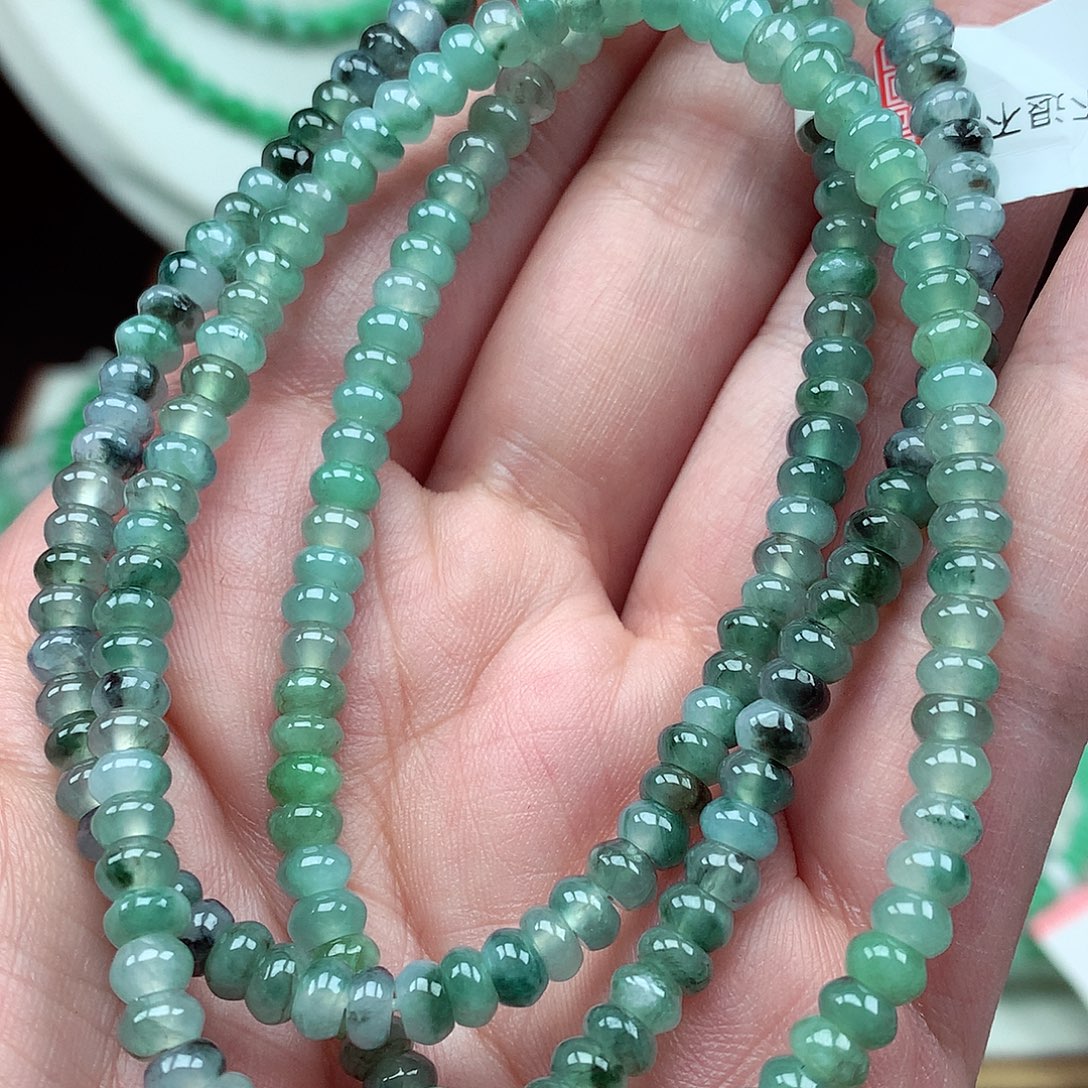 翡翠未镶嵌毛衣链