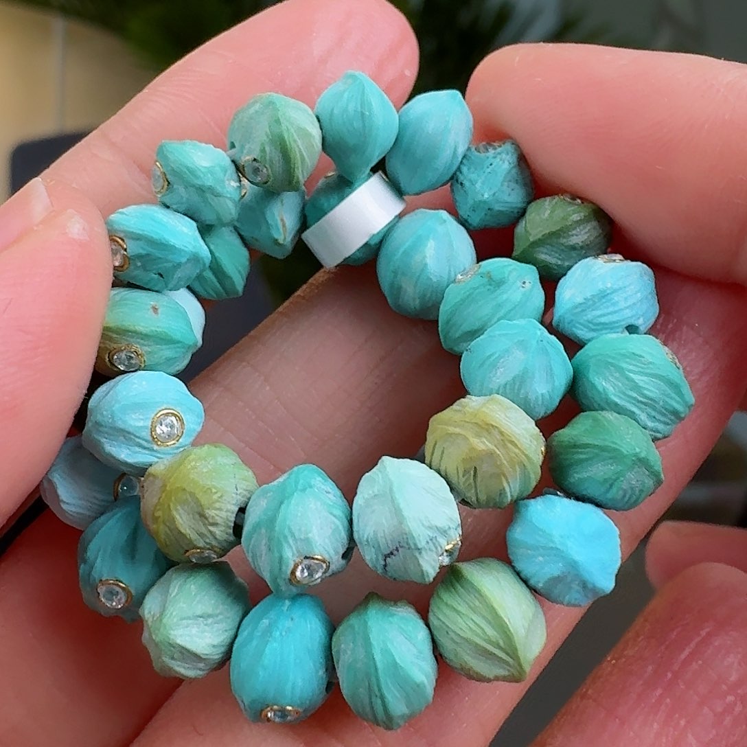 绿松石珠宝奇石未镶嵌