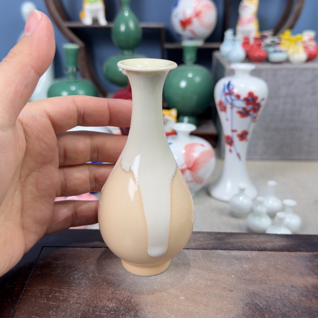 陶瓷手工小花器摆件
