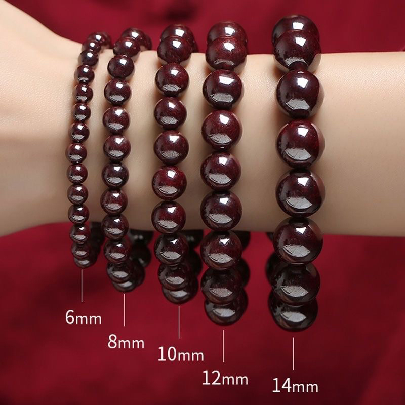 含辰砂工艺品朱砂原矿石打磨手串高含量男女手串