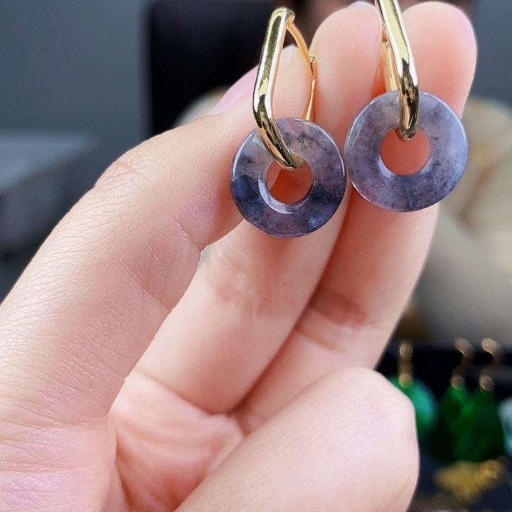 翡翠耳饰未镶嵌饰品