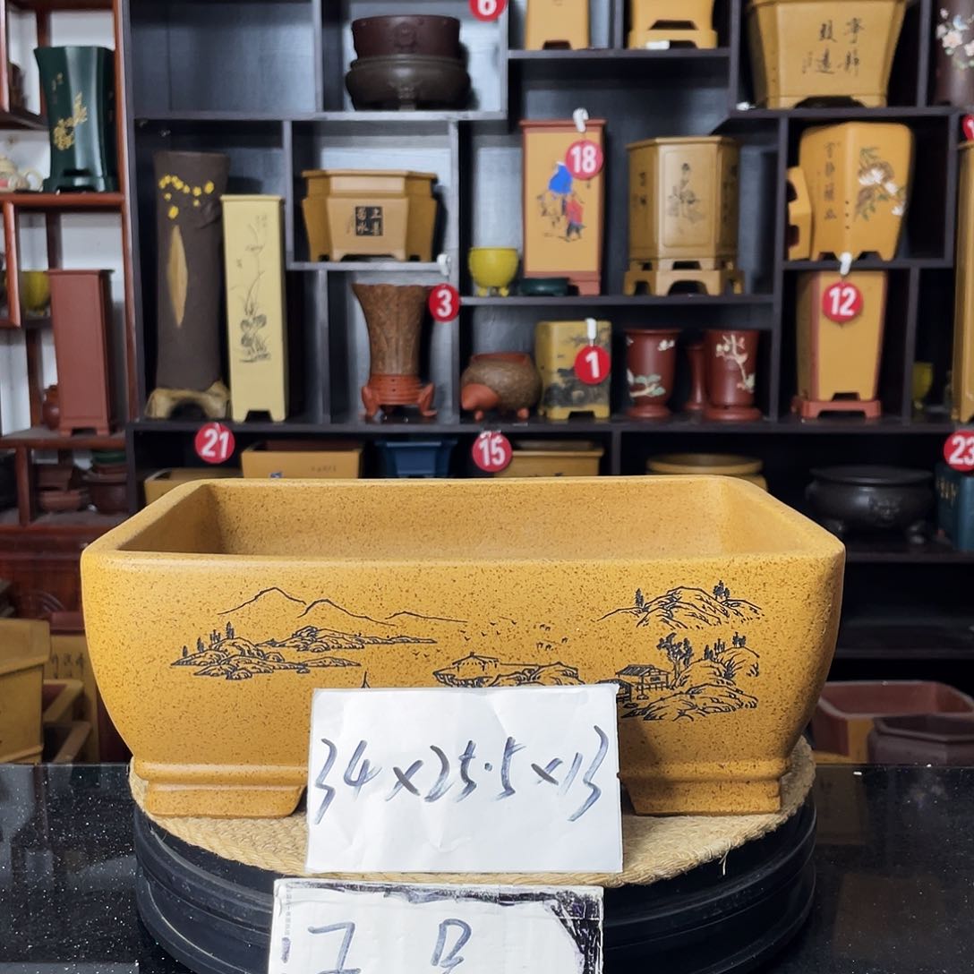 紫砂花盆婉秋紫砂