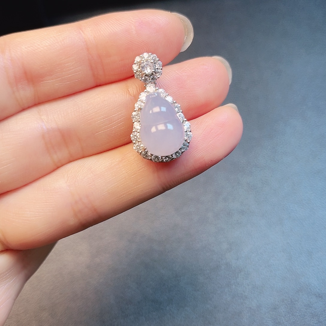 翡翠银S925镶嵌颈饰