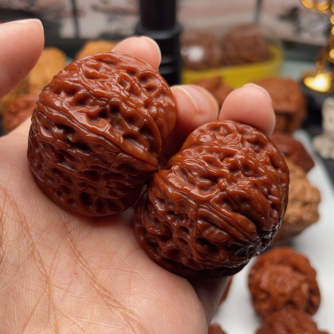 T****文玩核桃把件全品磨盘山地磨