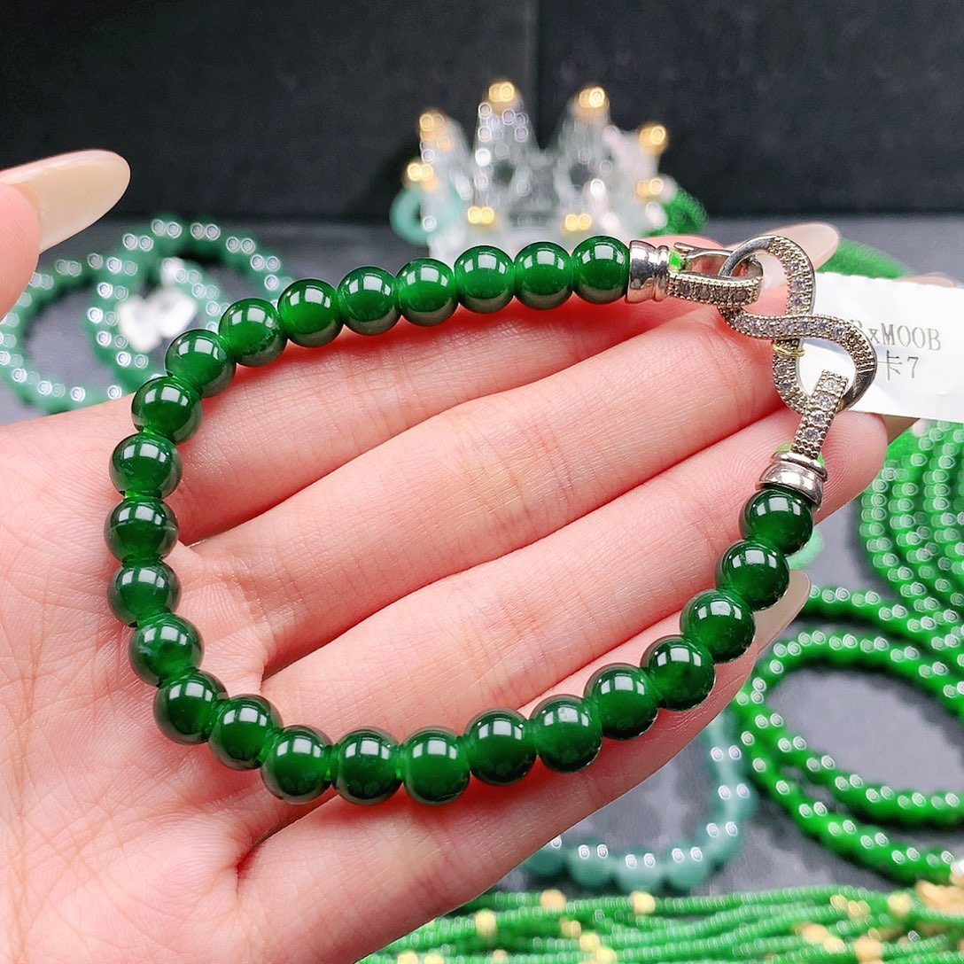 翡翠未镶嵌手链手链