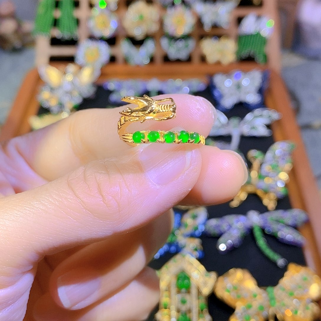 吊坠(不含链)银S925镶嵌翡翠