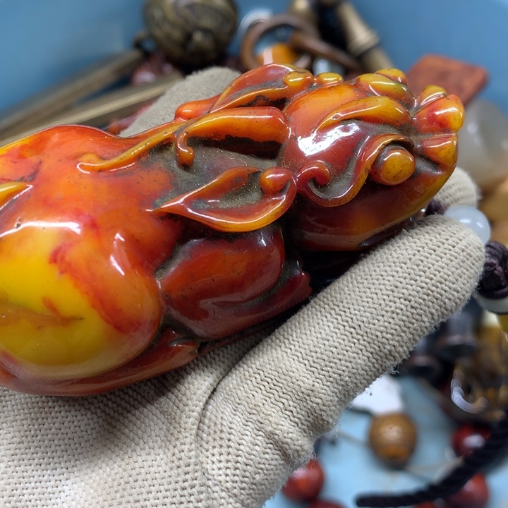 福***蝶琉璃手工艺品堂客就是个孩子似的美哦看