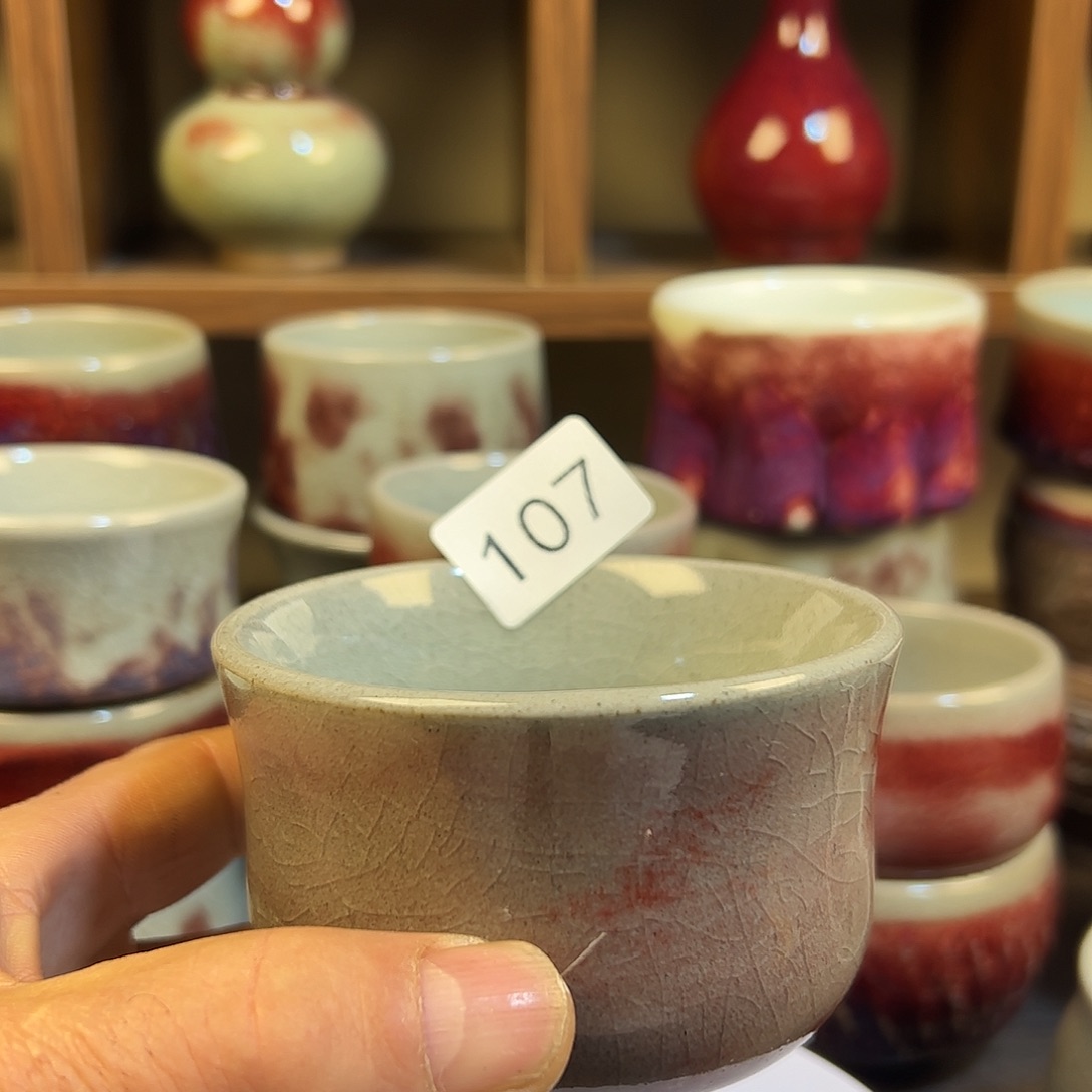 钧瓷杯子#钧瓷#原矿釉#高温#茶器#非遗传承