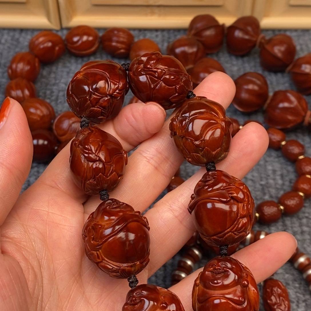 大***…手串/手链橄榄核四花财迷