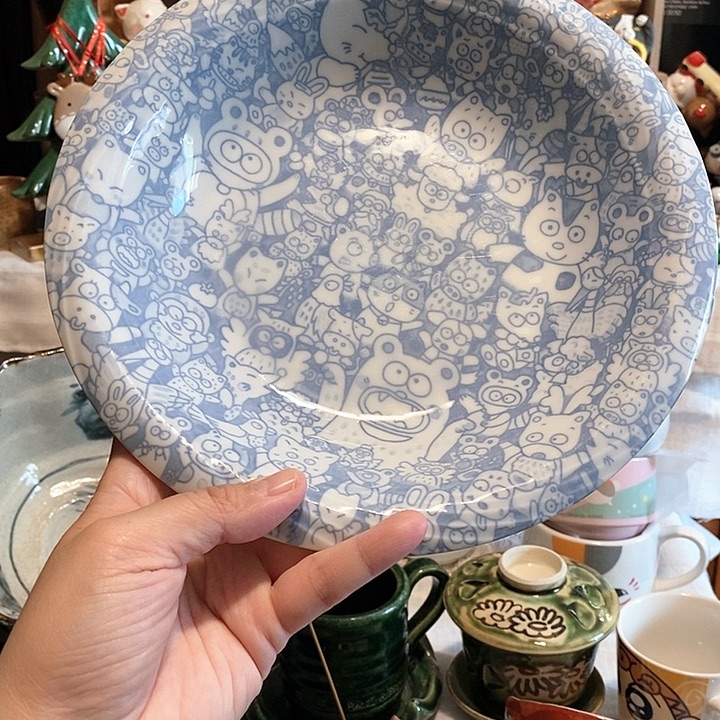 大菜盘子有划痕………