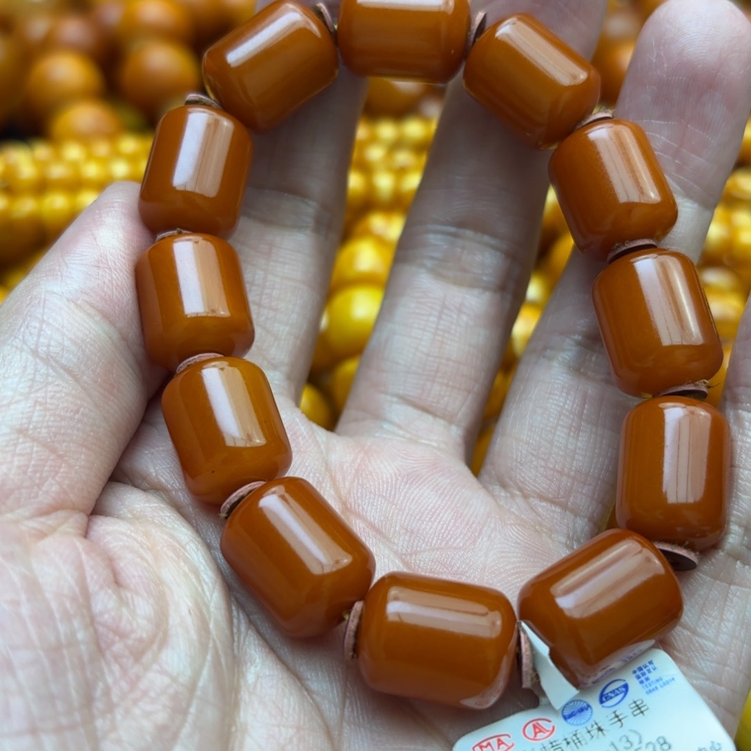 琥珀手链未镶嵌蜜蜡