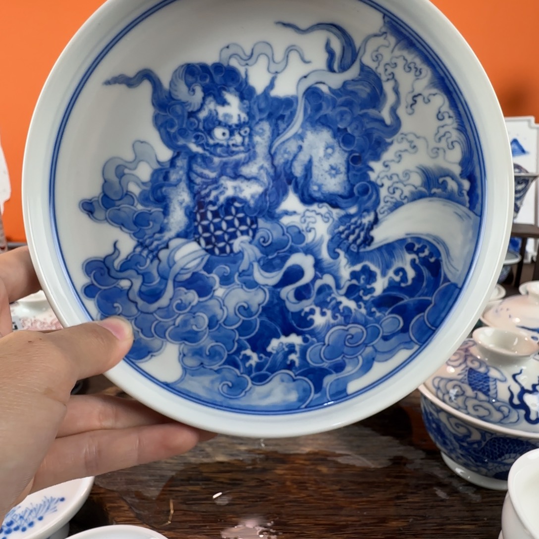 瓷片景德镇手绘青花瓷器381