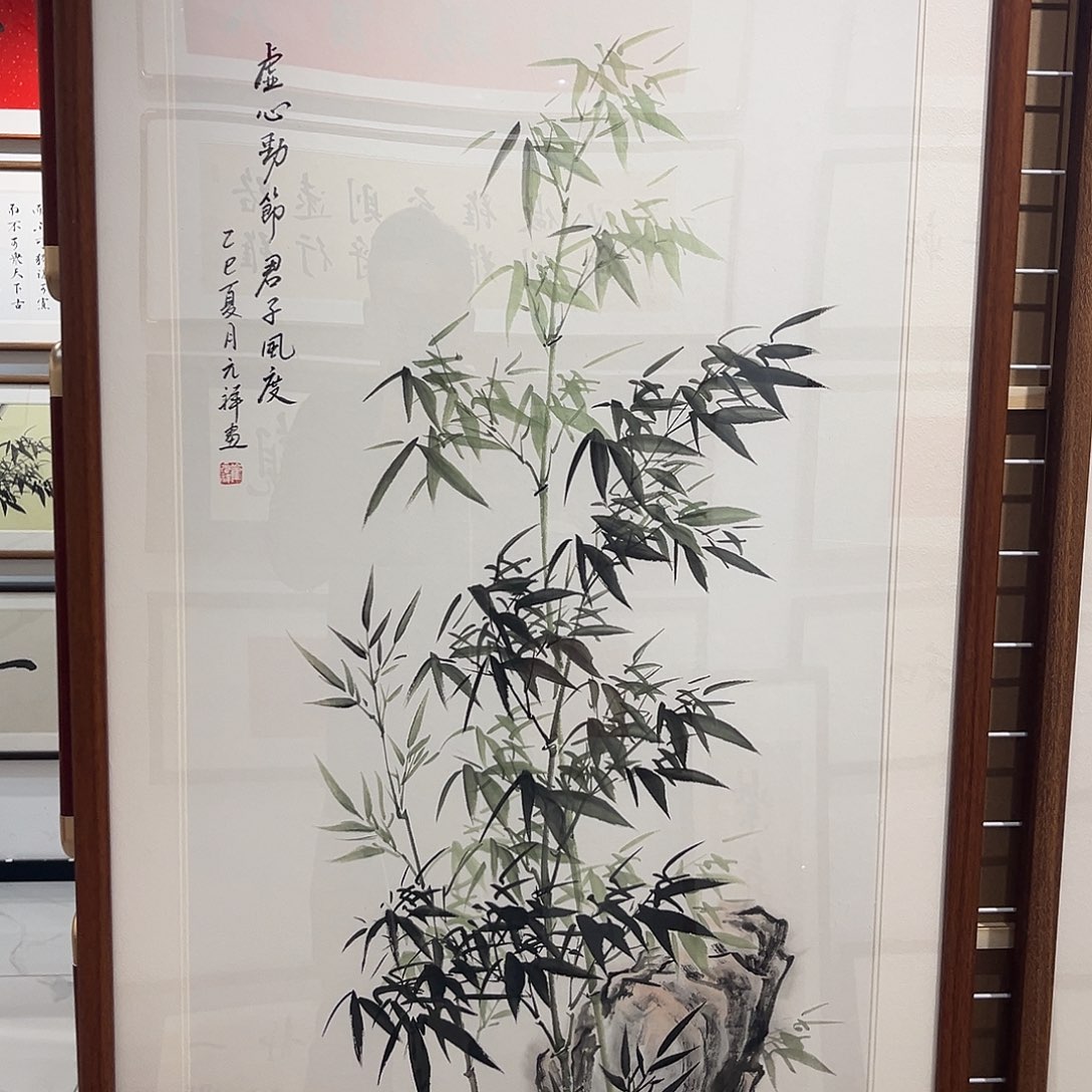 书法12060 cm实木装裱本人书写