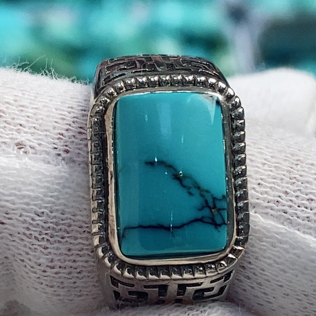 绿松石配饰银S925镶嵌