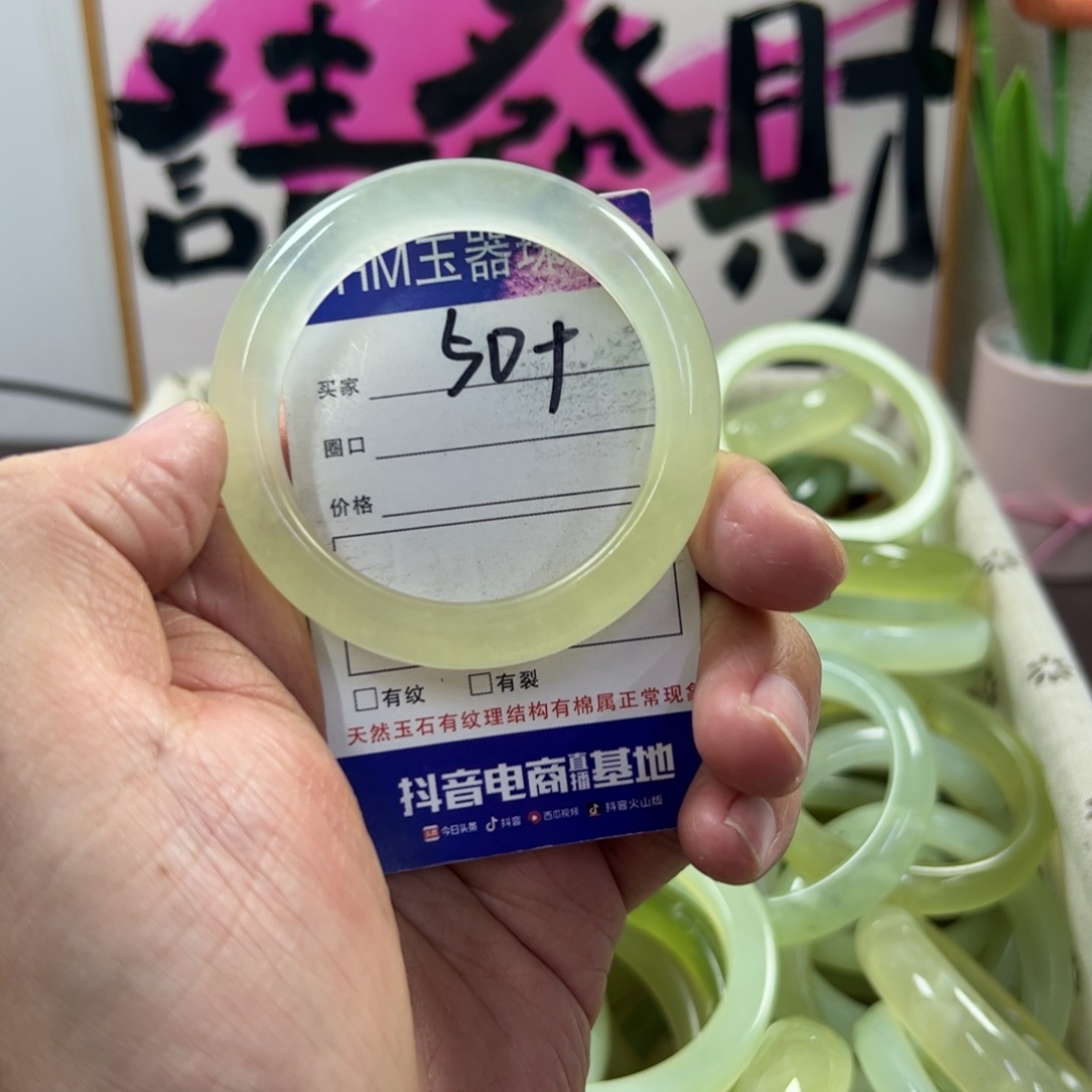 蛇纹石玉手镯未镶嵌450