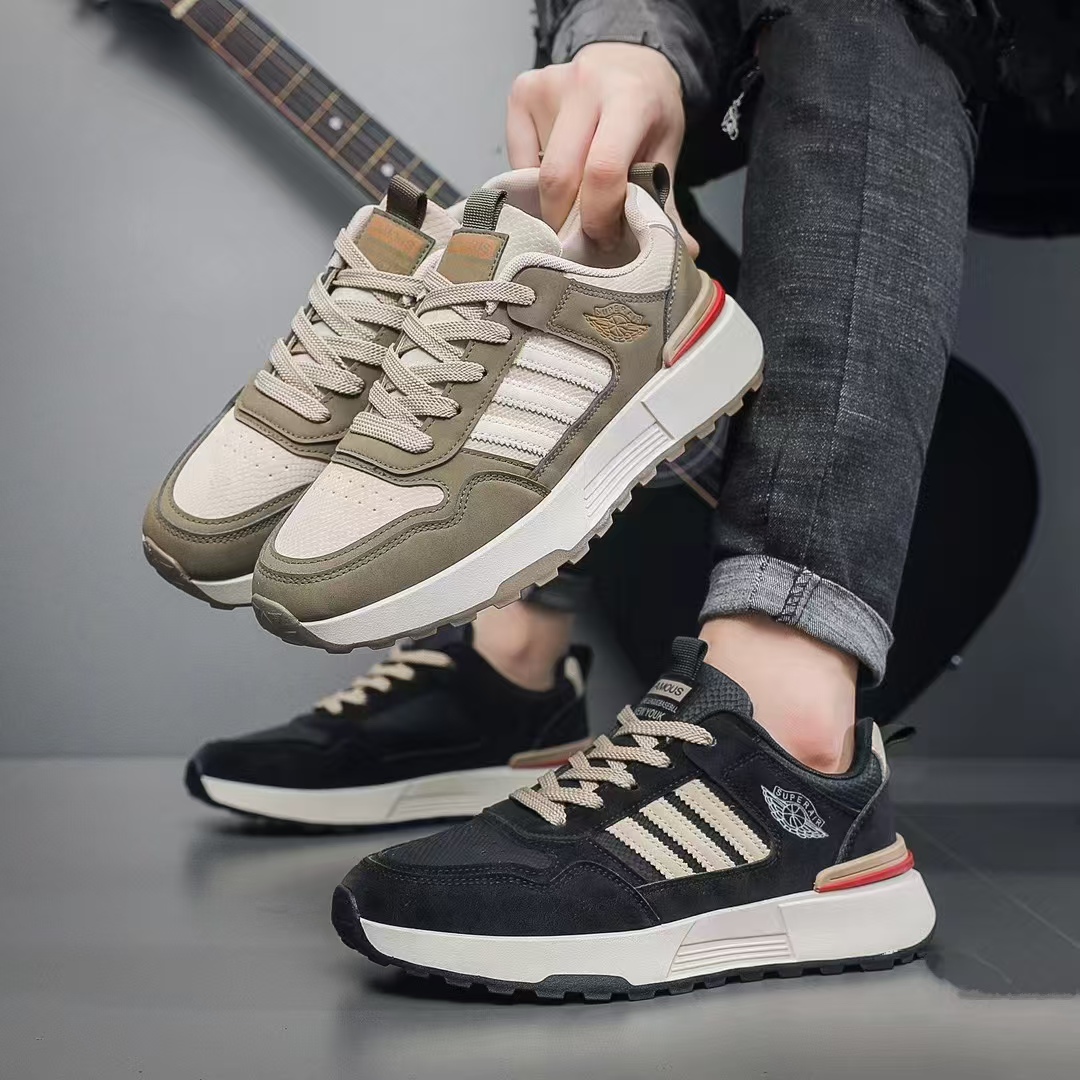 2号链接【201-400】男士休闲百搭透气潮流板鞋韩版时尚学生厚底低帮