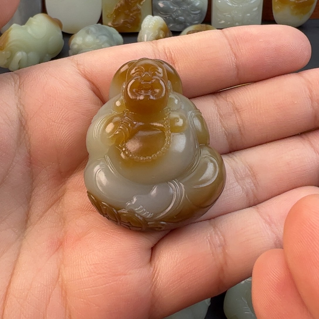 和田玉（糖玉）未镶嵌颈饰默*嗒