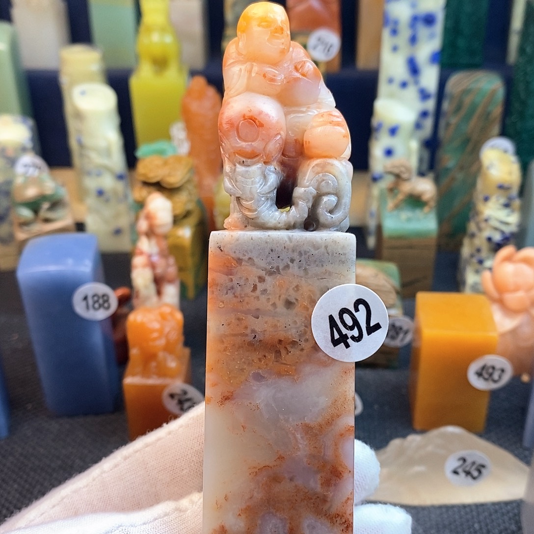 老挝石篆刻作品展，