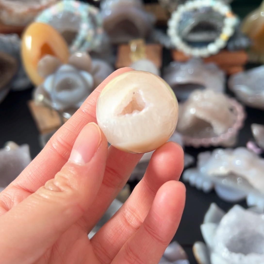 玛瑙/玉髓天然好运未镶嵌