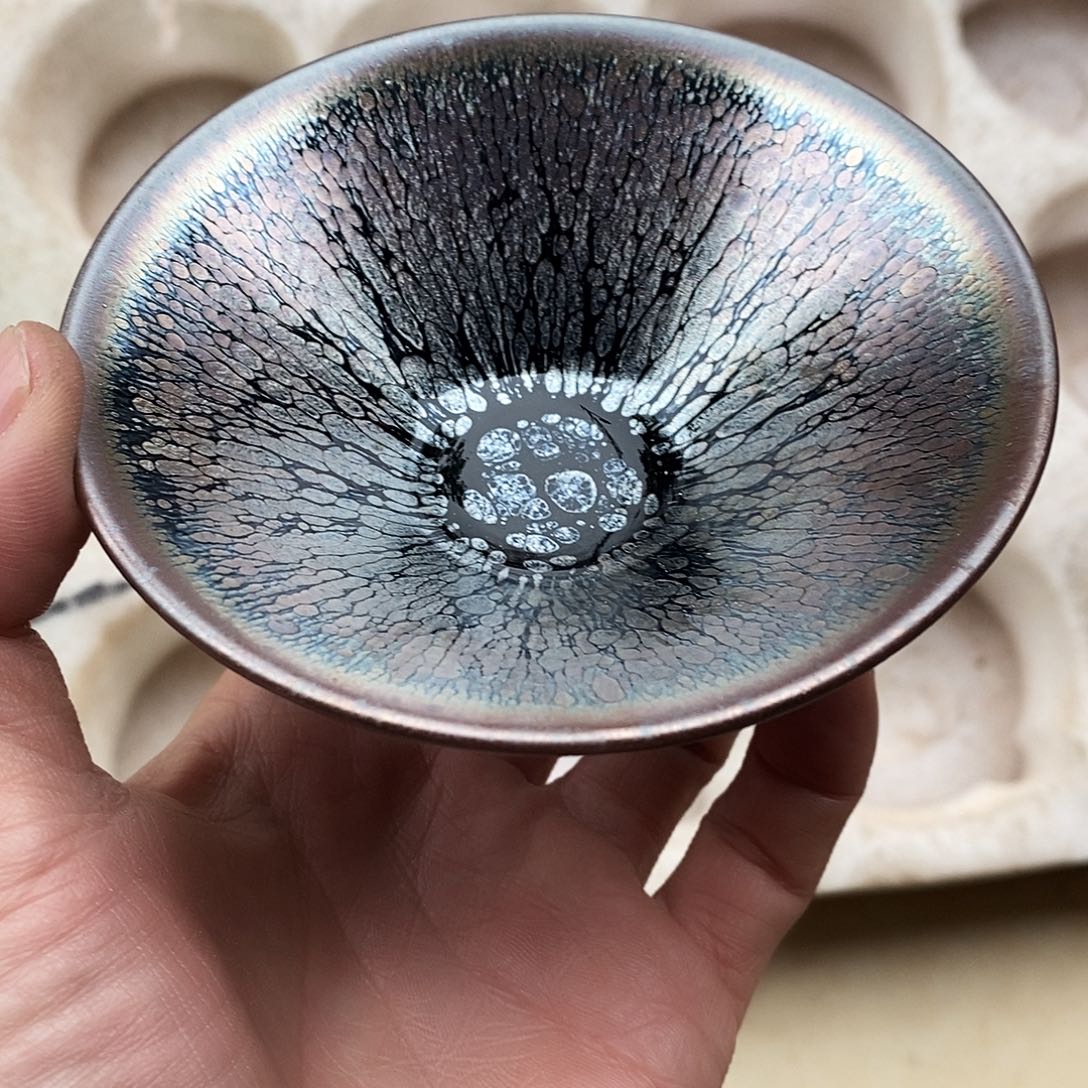 茶盏用****4建盏斗笠一个