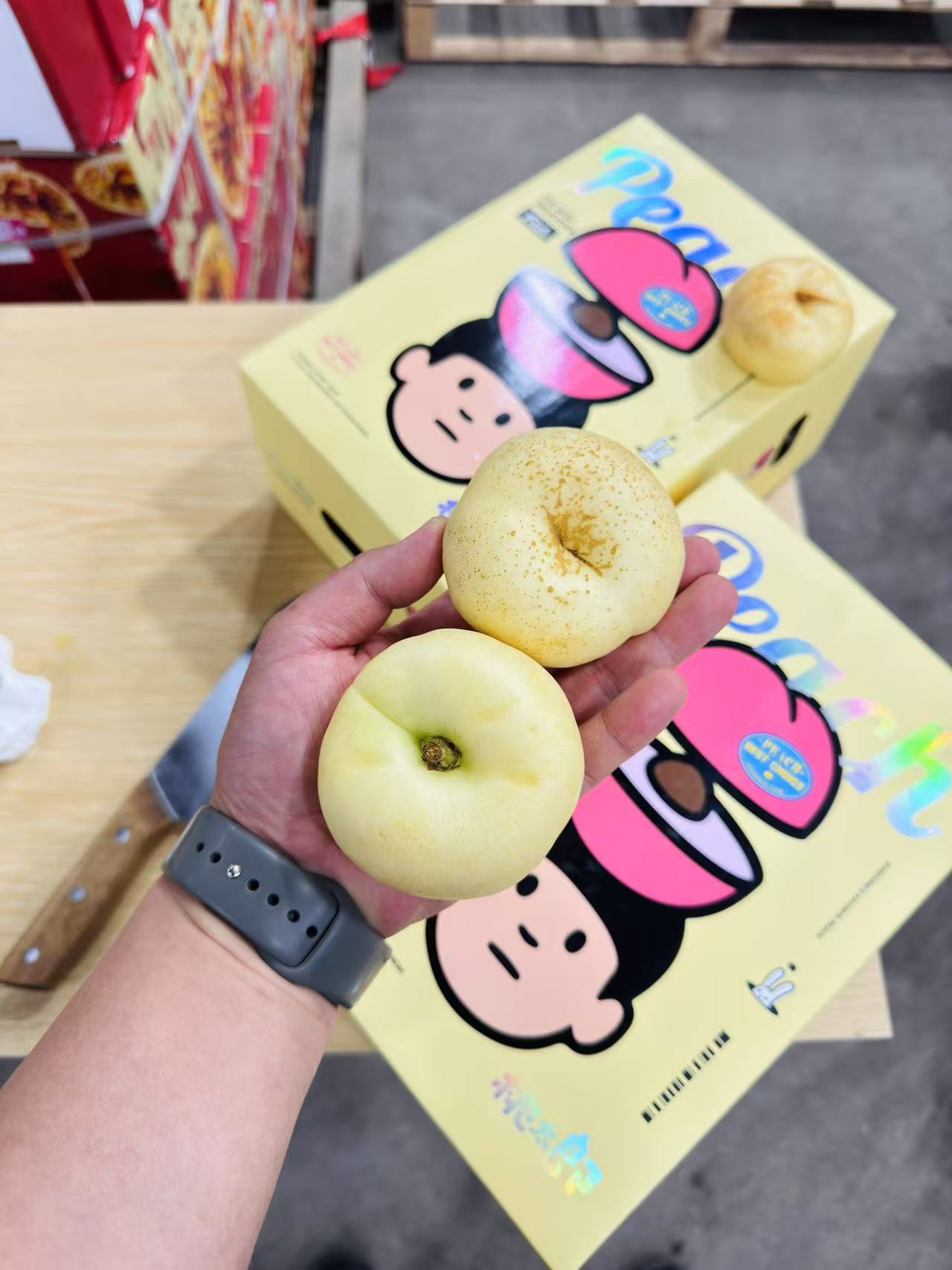 【老牛专属】桃太郎奶油白玉蟠桃 1件净2.8-3斤 保温箱快递包邮